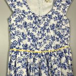 Matilda Jane Bluebird Belted Retro Floral Cap Sleeve Midi Dress Size 8 Belted Photo 2