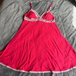 Victoria's Secret Y2K Victoria’s Secret hot pink/red lace babydoll teddy slip dress size medium Photo 0