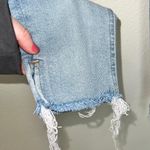 Kensie Jeans Light Wash The Ultimate High Rise Raw Hem Skinny Jeans Photo 3