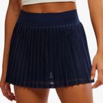 Free People  Rally Ruffle Mini Skort Navy. Size Medium/Large. New With Tags. Photo 0