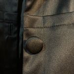 Apostrophe High Collar Black Jacket Women’s Large Button Down Long Puff Sleeves Photo 6