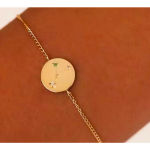 Boutique NEW “Taurus” Gold Filled Zodiac‎ Constellation Bracelet, 6-8” Photo 3
