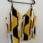 SheIn Yellow and Black Geometric Camisole Photo 0