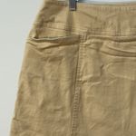 Chaus Skirt Beige Khaki Side Zip Knee Length Stretch vintage 12 cotton spandex Tan Photo 1