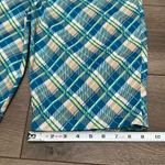 GG Blue High Rise‎ Bermuda Stretch Golf Shorts Blue Plaid Size 12 Photo 9