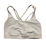 Lululemon  Energy Bra Strappy Sports Bra Sz 4 Light Grey Yoga Pilates Athleisure Photo 0
