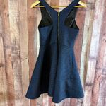 EXPRESS Blue And Black Shimmer Dress Size 4 Photo 1