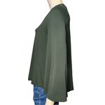 Susana Monaco Women’s Size XS Army Green Flared Sleeve Long Sleeve Top Photo 2