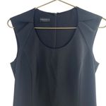 Emporio Armani Sz 4 Italian Sheath Dress Black Gathered Front Old Money Preppy Photo 3