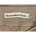 Abercrombie & Fitch  Tan Ribbed Knit Button Down Side Slit Midi Skirt Size Small Photo 3
