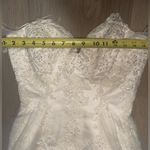 Maggie Sottero Off The Shoulder Beaded Wedding Gown with Lavender Train White Size XS Photo 10