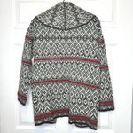 ASPEN Wool Blend Knit Open Front Cardigan Sweater Small Gray Photo 3