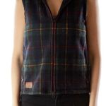 Lauren Ralph Lauren Multicolor Plaid Fleece Vest size medium Blue Photo 9