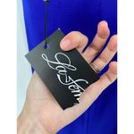 La Femme  Royal Blue One-Shoulder Slit Formal Jersey Gown Size 0 NWT Photo 5