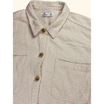 Hollister  Women’s Oversized Shirt Jacket Brown Cream Check XL Shacket Flannel Photo 1