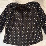 Velvet By Graham And Spencer  women’s long sleeves polka dot blouse size Medium  Photo 6