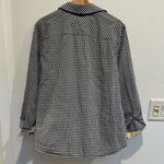 Jones New York  Monochrome navy and white Gingham Button Down Shirt Photo 4