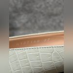 AGL Croc Embossed Off White Block Heel Leather Pumps Women’s 7 Formal Elegant Photo 6