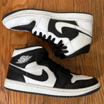Air Jordan 1 Mid Split Black White Colorway Basketball Sneakers Women's 10 Photo 0