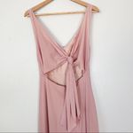 Jenny Yoo  Collection Blush Pink V Neck Sleeveless Bridesmaid Dress Photo 5
