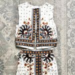 Farm Rio  Flower Fan Tapestry Off White Cropped Top and Wrap Skirt Photo 9