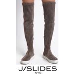 J Slides Petra Over The Knee Sneaker Boots Green Size 10 Photo 5