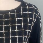 ZARA TRAFALUC black boxy cut sweater with pearlized beading. Size Small. EUC Photo 6