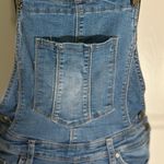 Womens Junior Slim Fit Skinny Distressed Denim Overalls Size 9 Blue Size M Photo 5