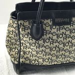 Kenneth Cole Reaction Beige Brown leather logo bag Photo 3