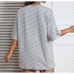 SheIn  Car & Letter Graphic Drop Shoulder Oversized Tee in Gray, Size L​​​​​ Photo 1