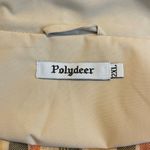 Polydeer New Beige Plaid Lined Hooded Raincoat/Boots 2X Set Drawstring Waist Tan Size XXL Photo 13