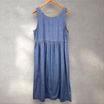 Disney The Store Winnie the Pooh Women's L/XL Denim Dress Maxi Button 90's Y2K Photo 3