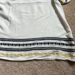 Very J Off White Embroidered Flutter Sleeve Top  Size Medium Photo 7