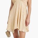 IRO  Paris Cutout Silk Blend Metallic Fil Coupe Georgette Mini Dress Sz 42 US 10 Photo 0