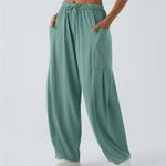 Halara  Palazzo Teal Wide-Leg Pants Photo 1