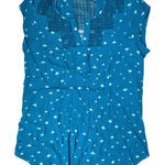 Daniel Rainn Teal Sleeveless Crochet Chest & Back Top Dandelion Fluff XS NWT Photo 0