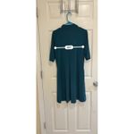 Susan Graver Mock Neck Dress - Elbow Sleeve, Stretch Knit, Casual, Small Photo 8
