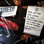 Line Up VTG  Polo Sweatshirt 80s Embroidered Golf Logo 100% Cotton Black Small Photo 3