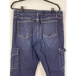 J.Jill  Women's Dark Wash Stretch Cargo Jeans Size 16 Photo 5