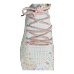 KNIT LACE‎ UP SNEAKERS PASTEL COLOR DETAILS PINK WHITE WOMEN'S SIZE 8.5 Photo 9