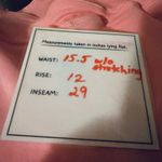 We The Free  Flare Jeans Raw‎ Hem Pink Stretch Casual Pants Size 32 Photo 2