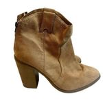 Merona ankle boots textile upper size 10 tan boots Photo 4