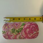 Vera Bradley Quilted Fabric Glasses Hard Case Petal Pink Green Floral VTG Photo 5