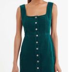 Urban Outfitters   Button Down Corduroy Mini Dress Size 4 color Holy Photo 2