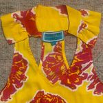 Southern Frock Sleeveless Floral Print Top with Ruffle Neck Detail Photo 2