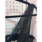 BCBG Generation Black Mesh Strap Geometric Print Ruffle Hem Dress Size 10 Photo 4