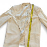 Zadig & Voltaire VOLLY White Crepe Blazer Wings Jacquard Lined FR 42 US 10 Large Photo 7