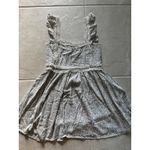 Altar'd State Dress Womens XS Cream Green Mini Ditzy Floral Ruffle Preppy Boho Photo 3