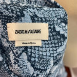 Zadig & Voltaire  Rougi CDC Wild Snakeskin Shirt‎ Dress XS Photo 10
