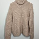 Caslon Women’s Tan Chunky Cable Knit Turtleneck Sweater Size Medium NWT Photo 17